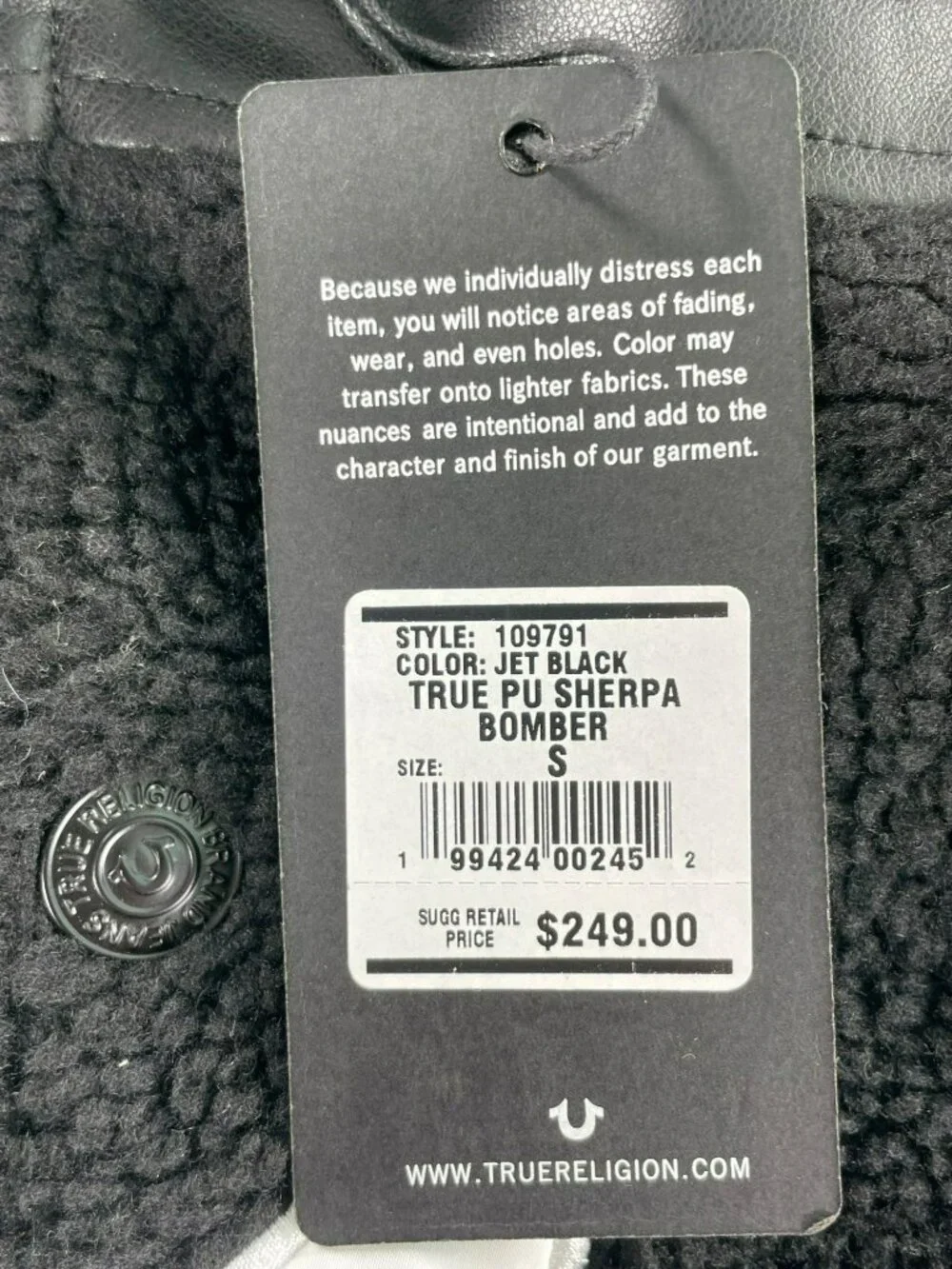 True Religion designed pu